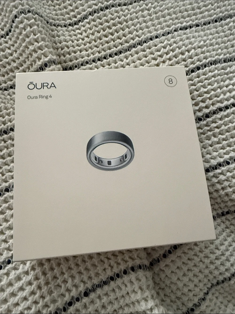 Brand new unopened Oura Ring 4 Brushed Silver